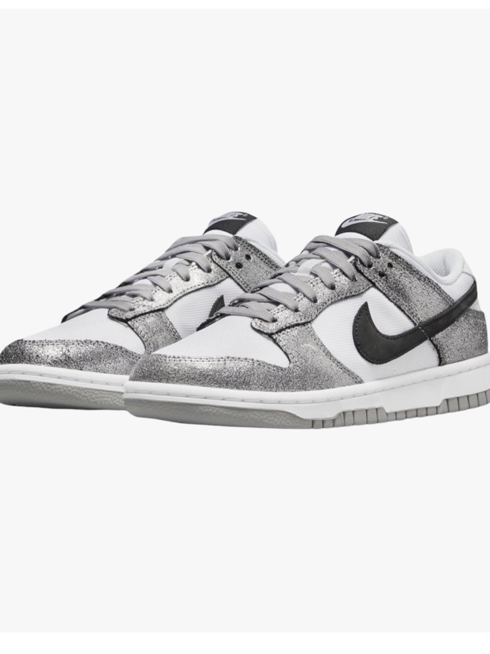 Nike Dunk Low Golden Gals Grunge Metallic Silver Festival Sneakers